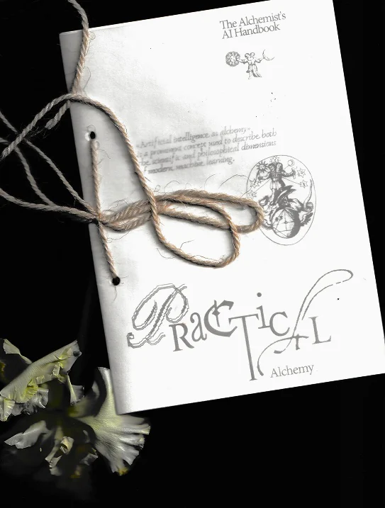 Zine cover tied with cord