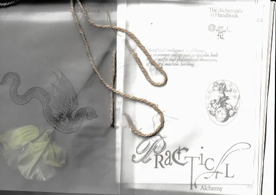 Cover and title page with cord