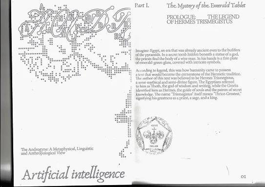 Prologue spread: The Legend of Hermes Trismegistus