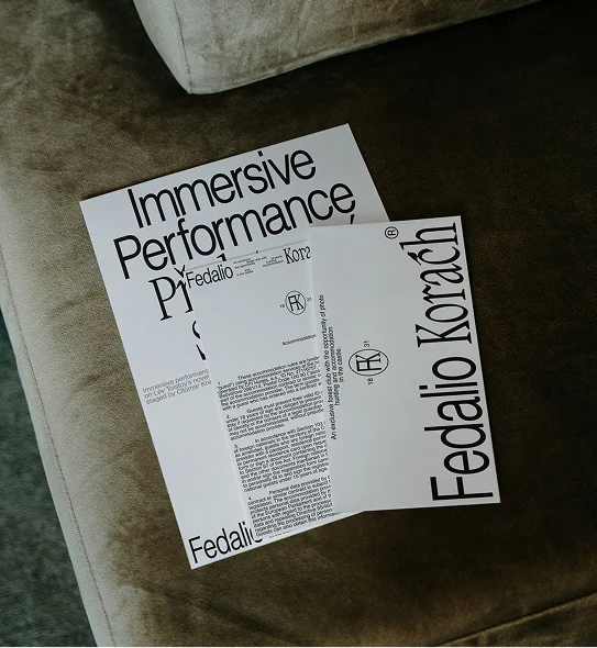 Immersive Performance poster and invitation