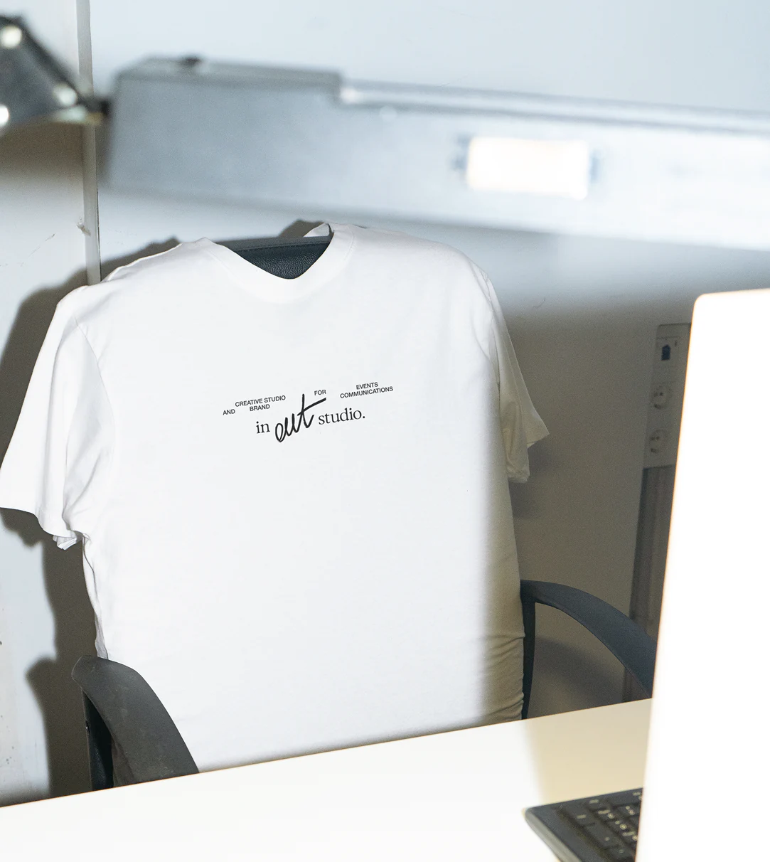 White IN–OUT Studio T-shirt