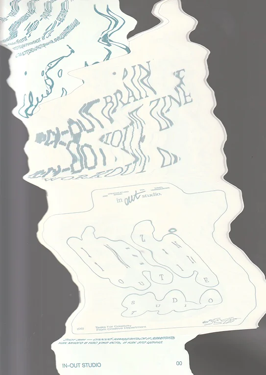 Distorted scan of the zine cover