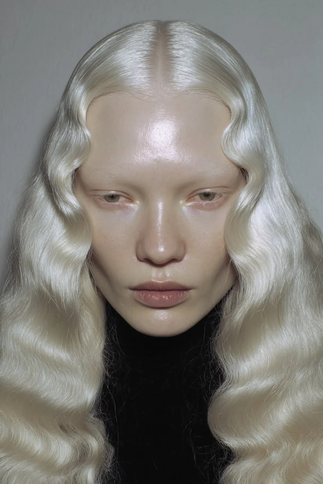 Materia Prima portrait with platinum hair