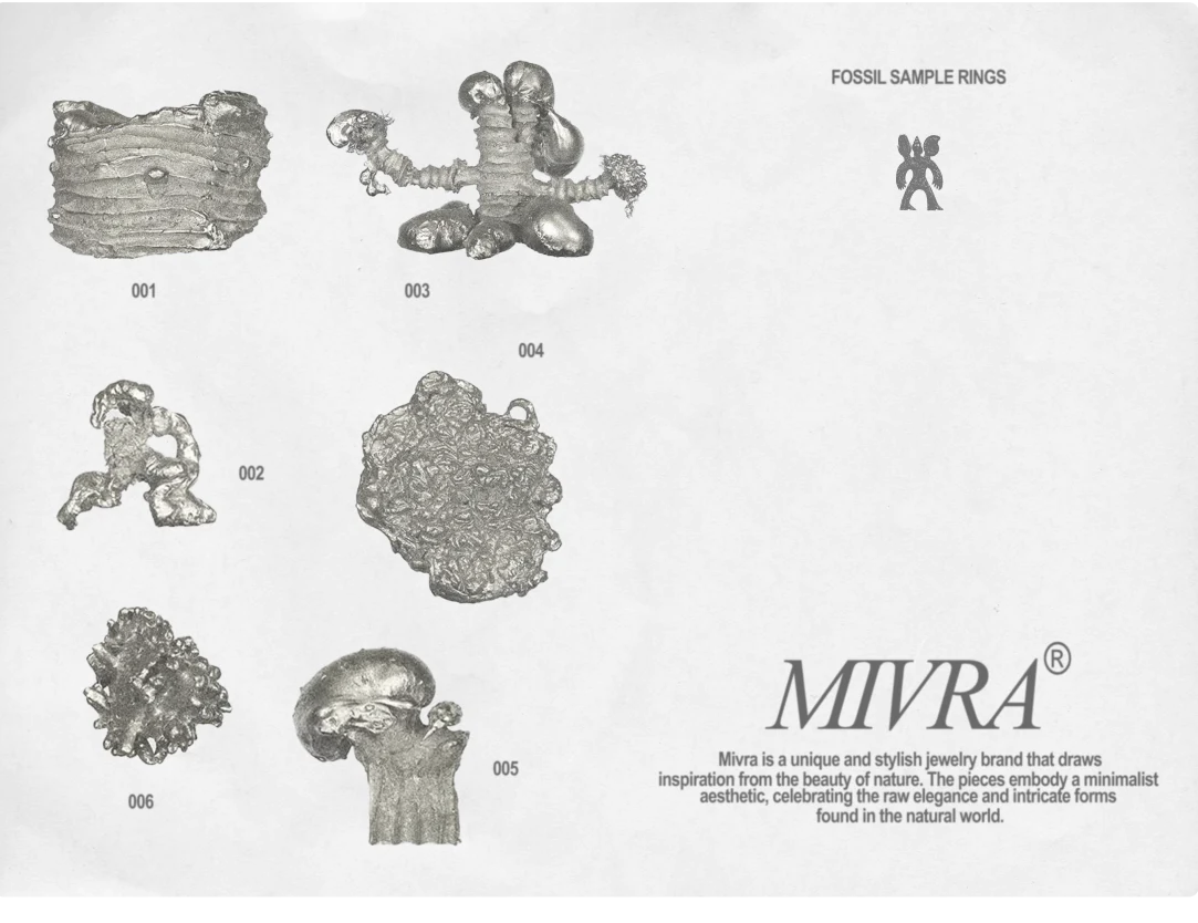 Mivra sculptural jewelry objects collection