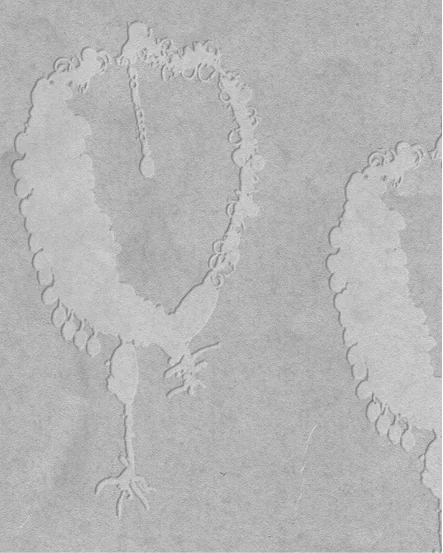 Embossed Mivra necklace artwork