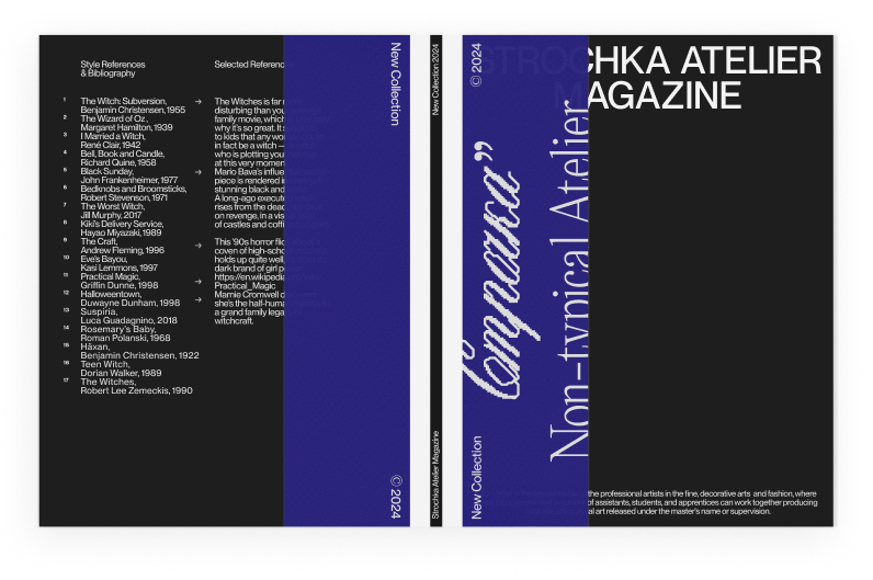 Strochka Atelier Magazine cover spread